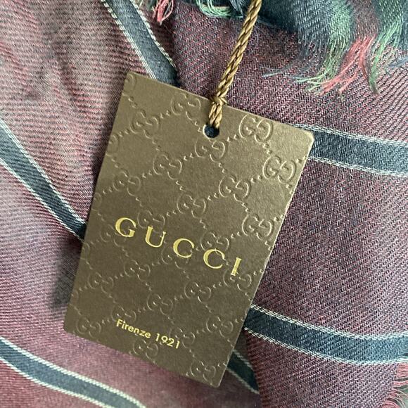 NWT Gucci oversized wool silk scarf wrap - Picture 4 of 8